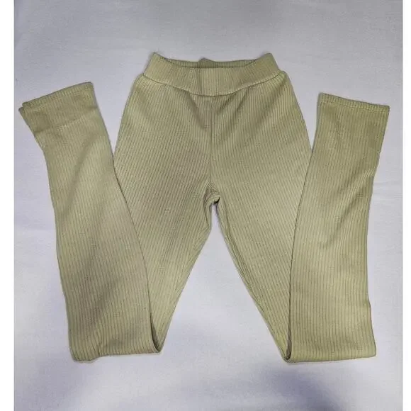 We‎ Wore What Ribbed Flare Pant Oat Size XXS - Picture 10 of 10